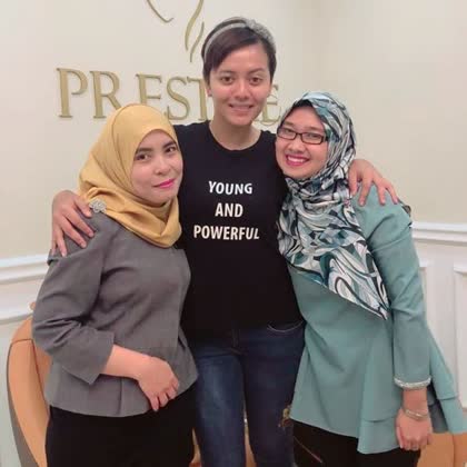 Tunku Hanis at Prestige Medispa
